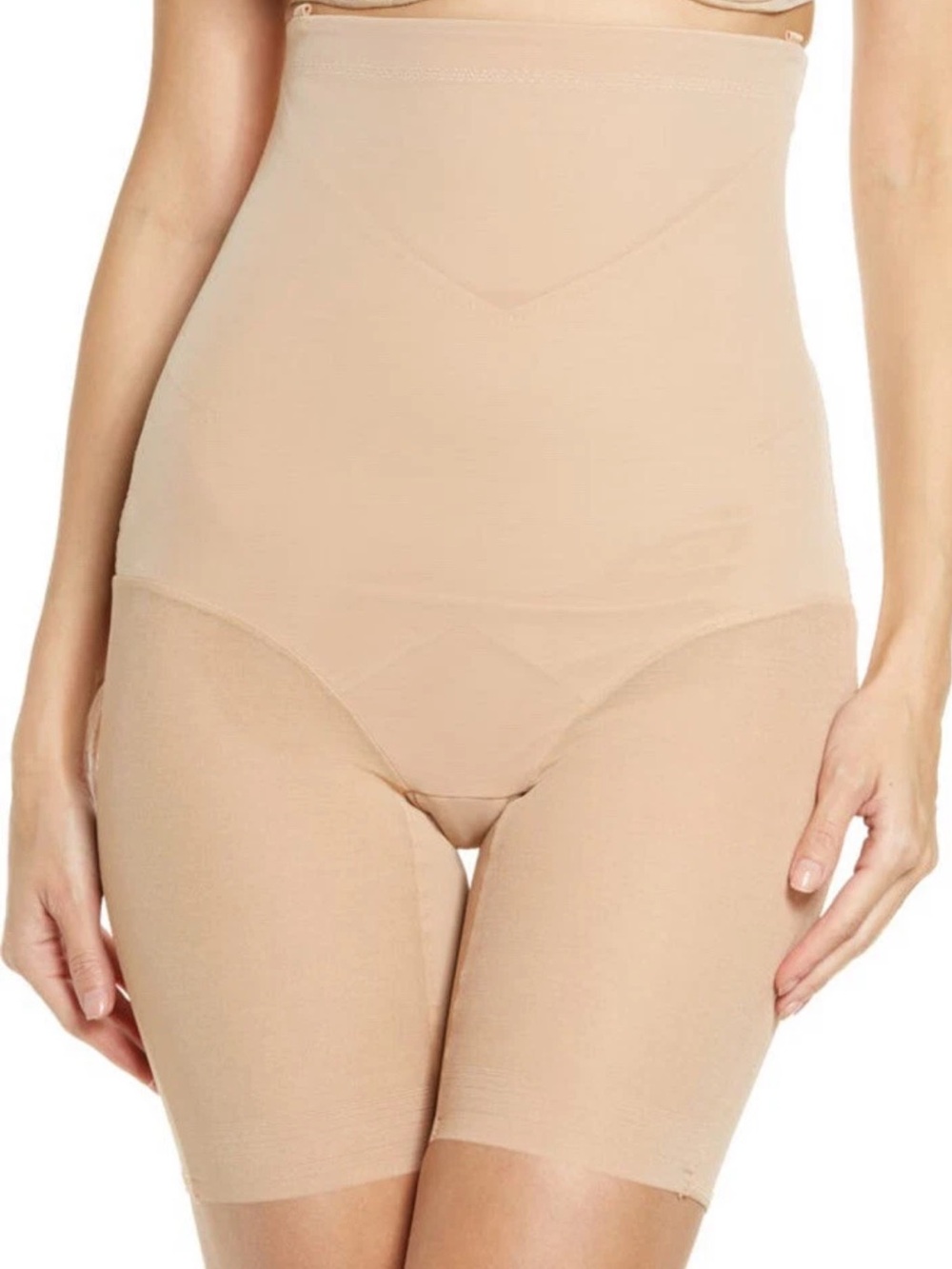 HONEYLOVE Beige Nude Sand SuperPower Shorts Shapewear sz 2X *NO STRAP* Sculpting - Picture 3 of 7